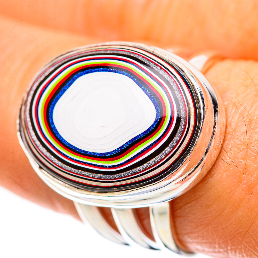 Fordite Ring Size 7.5 (925 Sterling Silver) RING139249