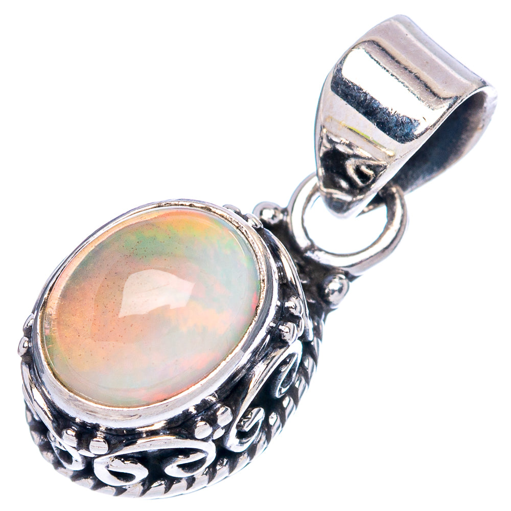 Rare  Ethiopian Opal Pendants 7/8" (925 Sterling Silver) P42351