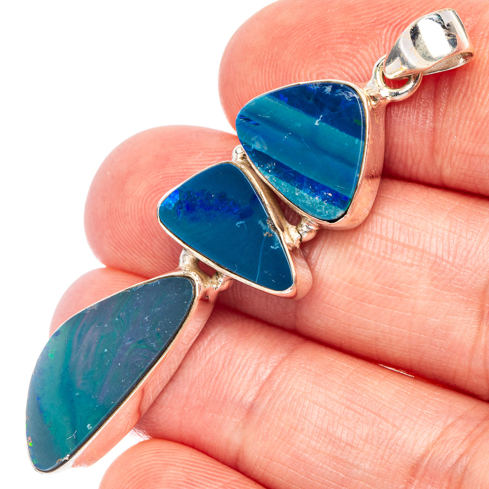 Rare Doublet Opal Pendant 2 1/8" (925 Sterling Silver) P44882
