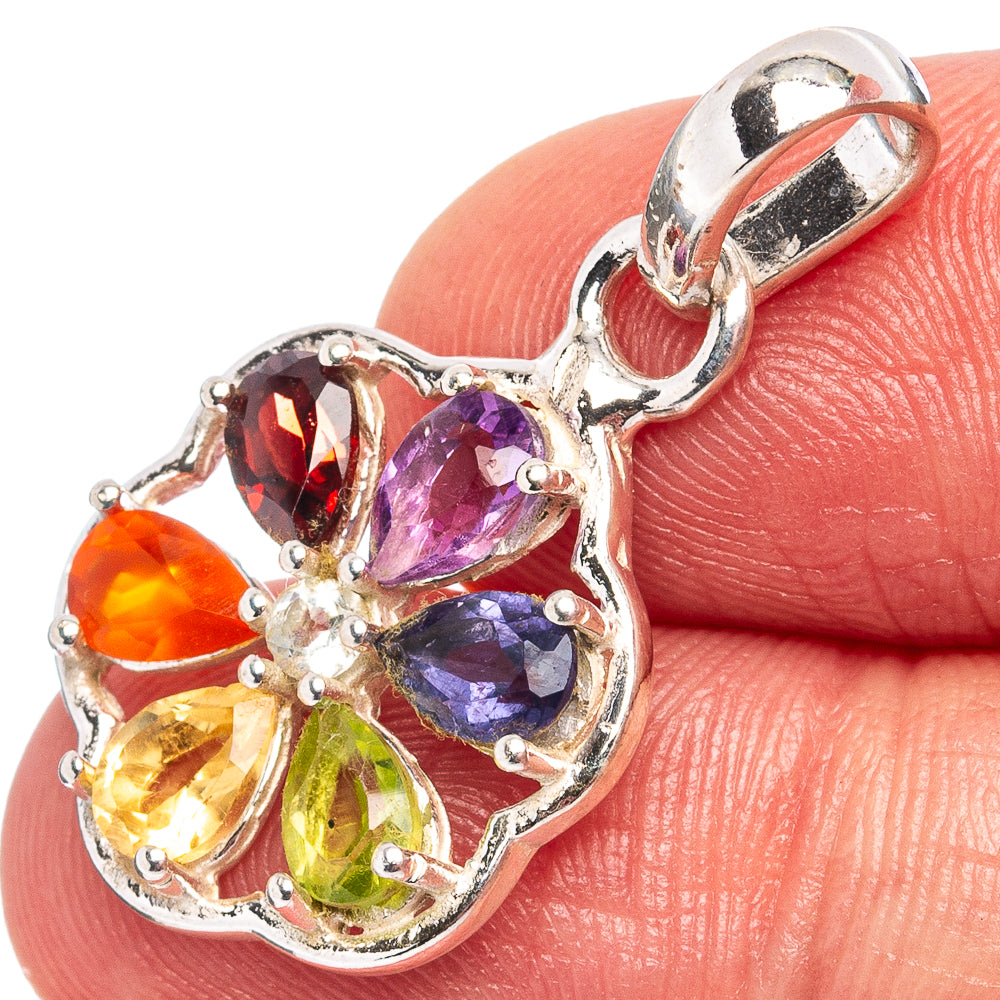 Chakra Pendant 1 1/4" (.925 Sterling Silver)