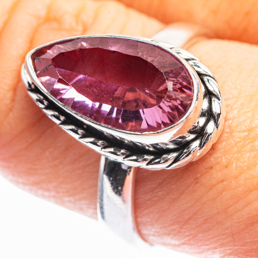 Faceted Alexandrite (Lab.) Ring Size 9 (925 Sterling Silver) R141985