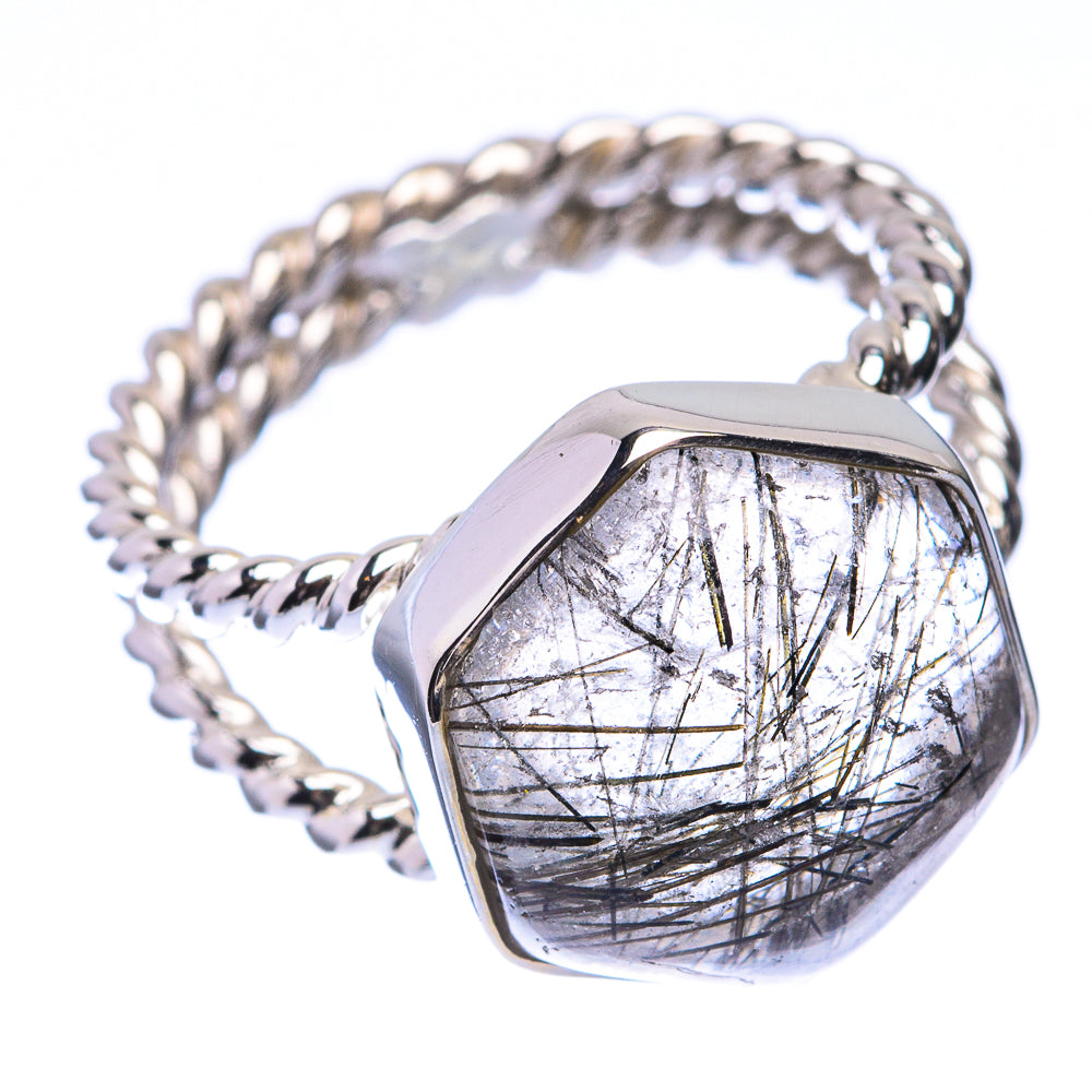 Premium Tourmalinated Quartz Ring Size 6 (925 Sterling Silver) R141911
