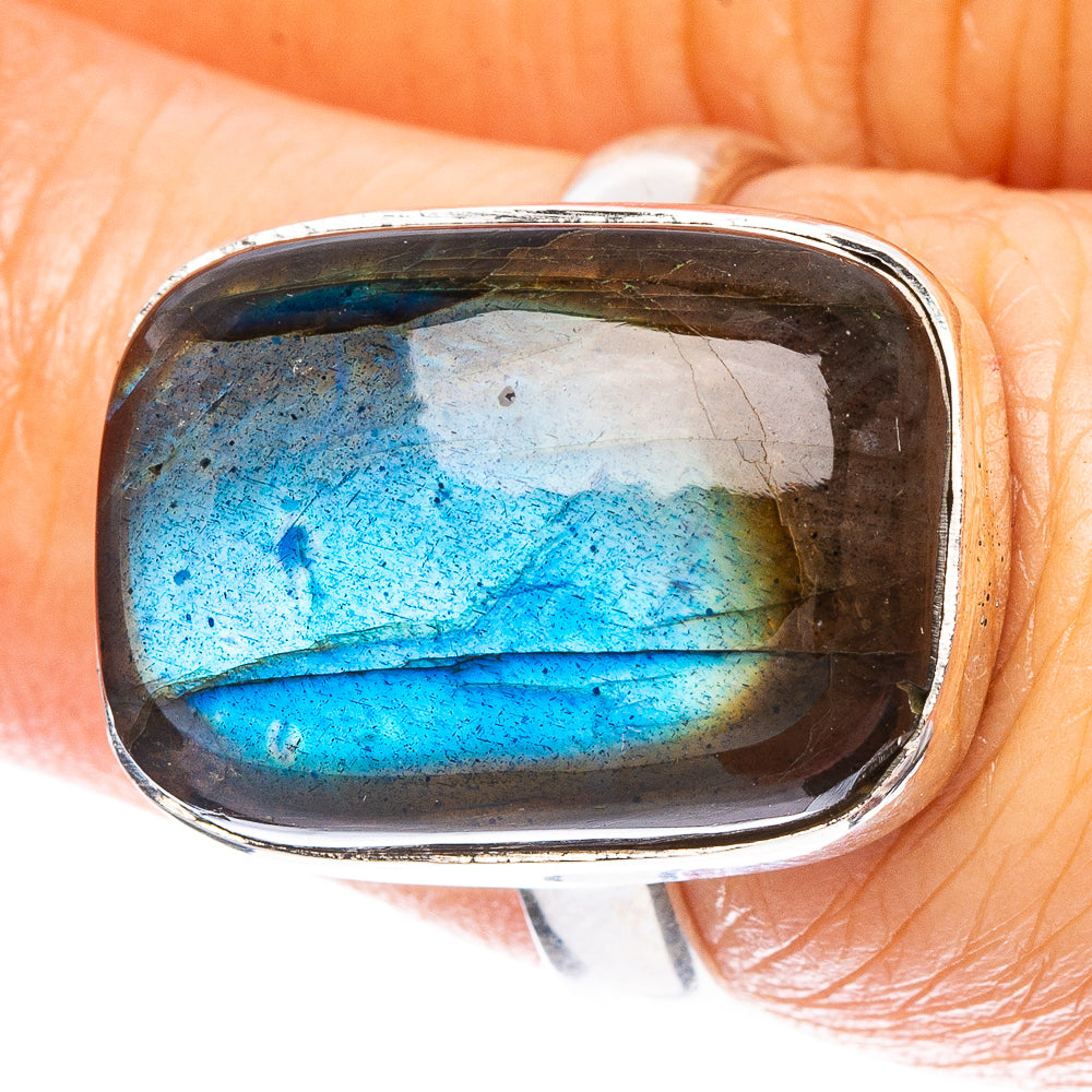 Labradorite Ring Size 7 (925 Sterling Silver) R4646
