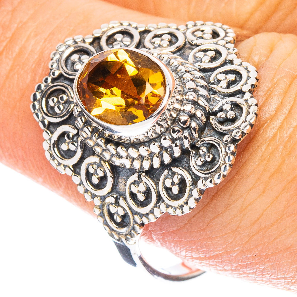 Citrine Ring Size 9 (925 Sterling Silver) R7992