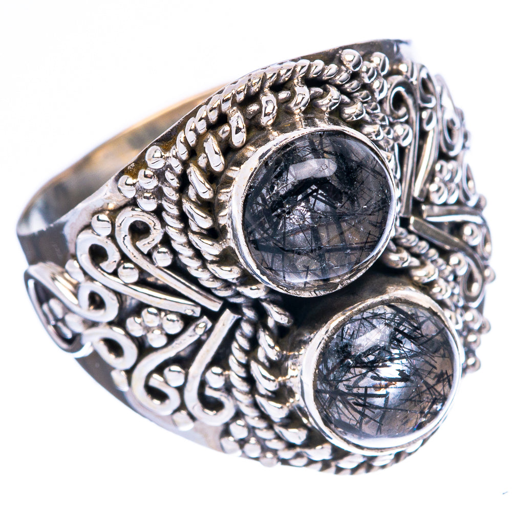 Tourmalinated Quartz Ring Size 8.5 (925 Sterling Silver) R4242