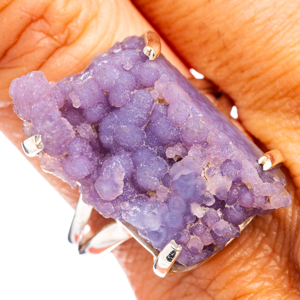 Premium Grape Agate Ring Size 11 (.925 Sterling Silver)