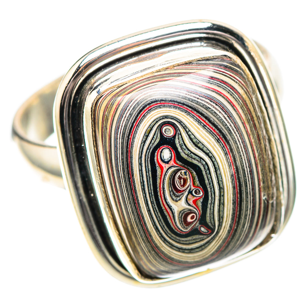 Fordite Ring Size 7.5 (925 Sterling Silver) RING138946