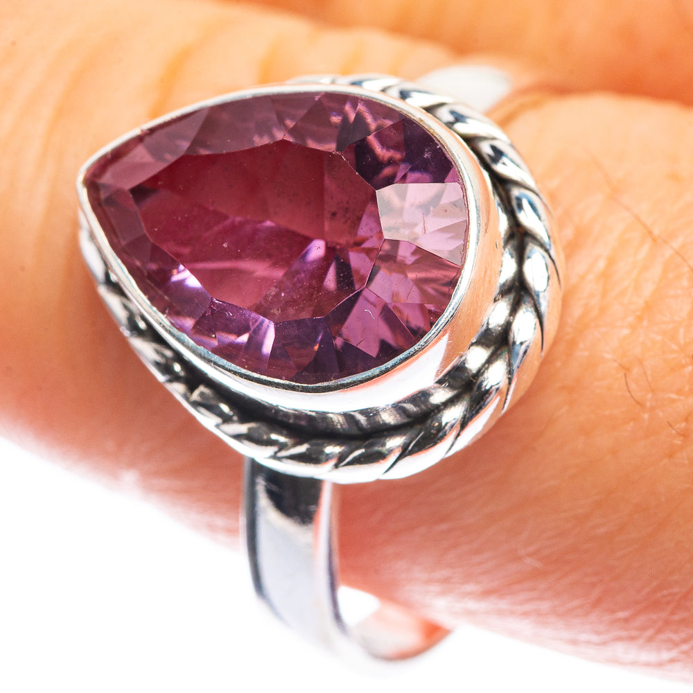 Faceted Color Change Alexandrite (Lab.) Ring Size 9.5 (925 Sterling Silver) RING143390