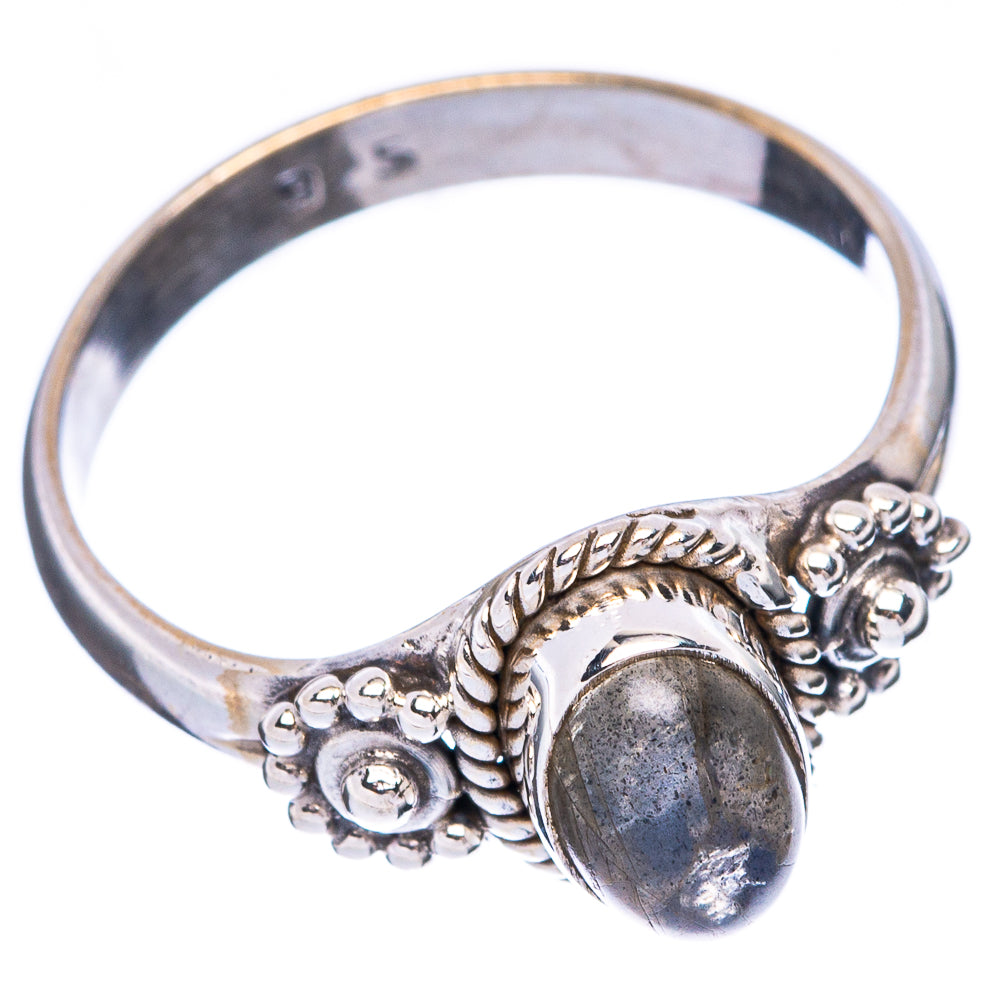 Labradorite Dainty Ring Size 6.75 (925 Sterling Silver) R5987