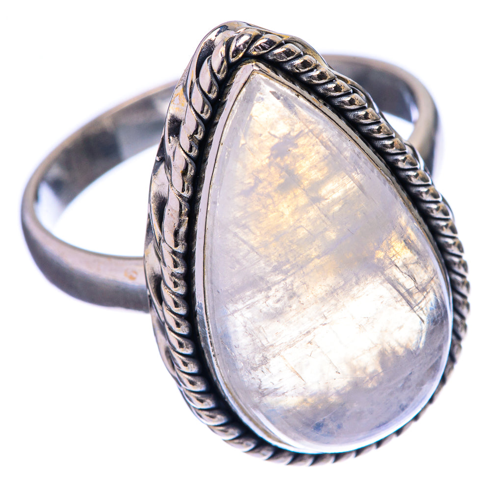 Rainbow Moonstone Ring Size 10 (925 Sterling Silver) R142633