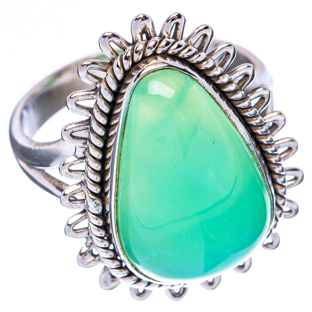 Chrysoprase Ring Size 8.25 (925 Sterling Silver) R2006