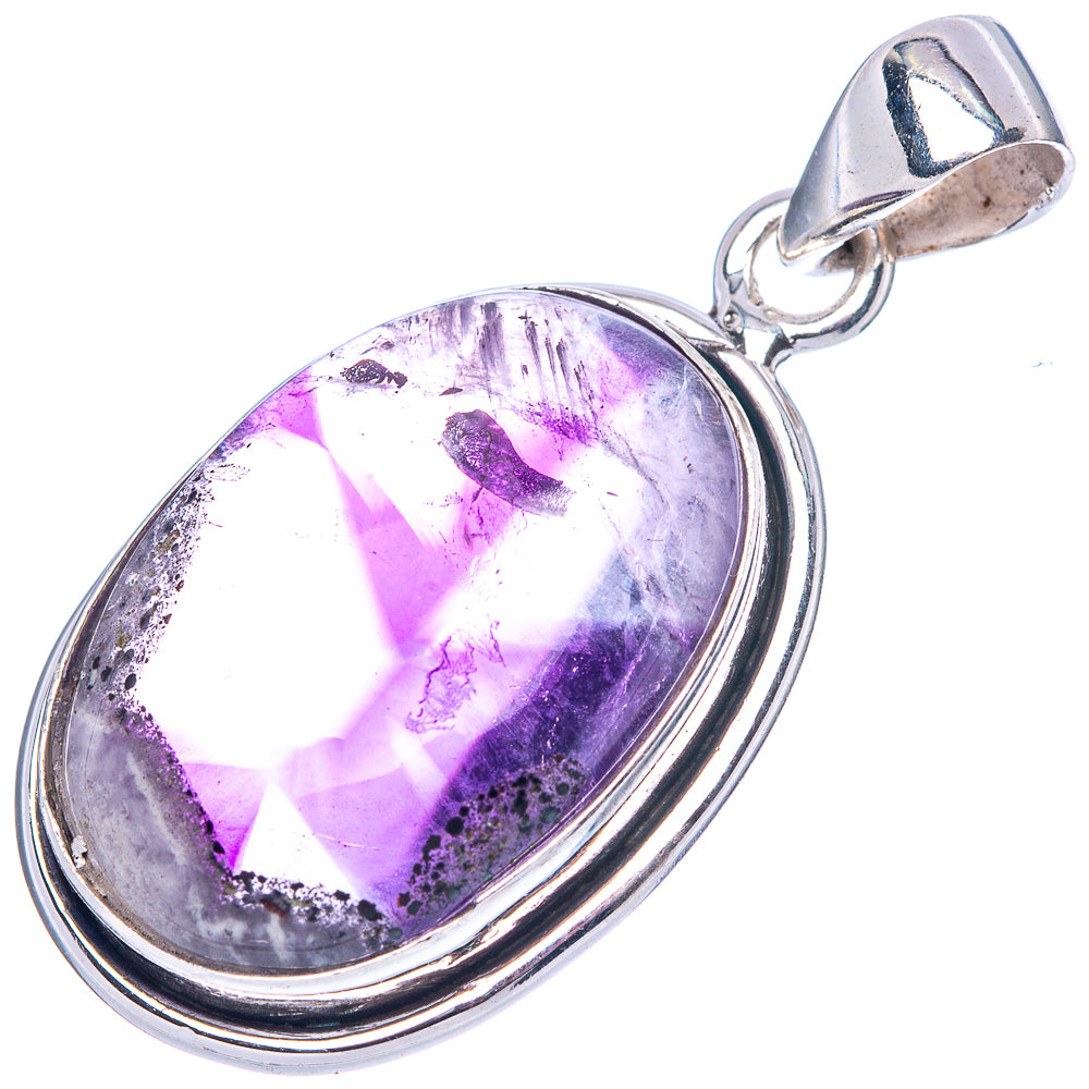 Amethyst Pendant 1 1/2" (925 Sterling Silver) P42508