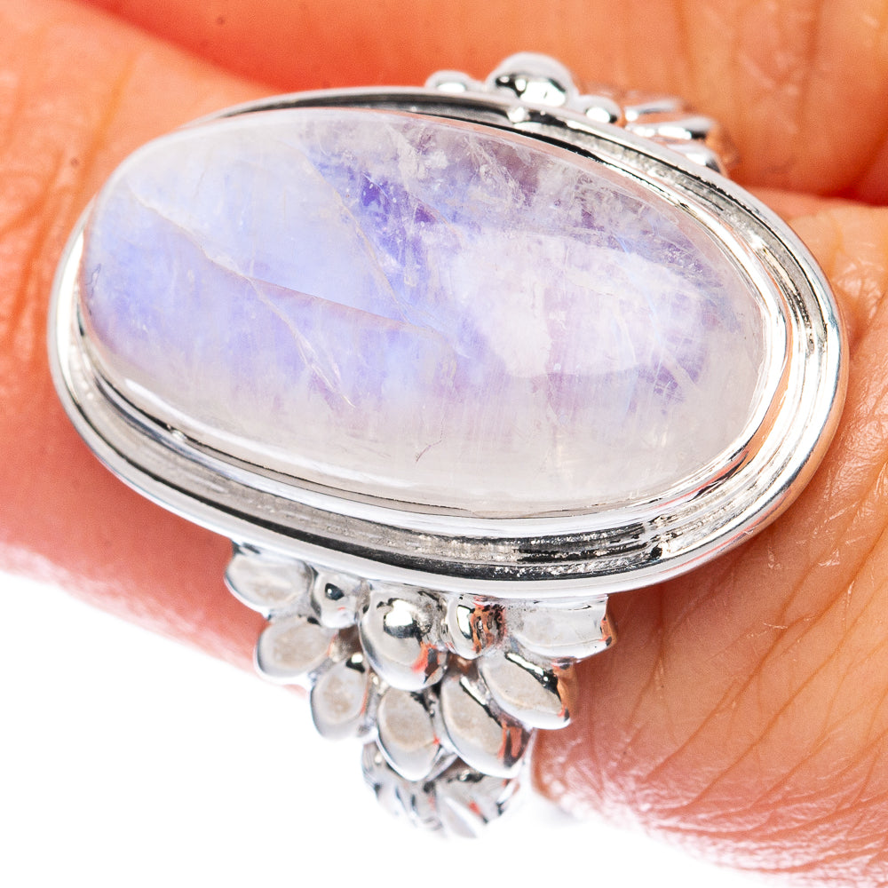 Premium Rainobw Moonstone 925 Sterling Silver Ring Size 6.25 (925 Sterling Silver) R2659