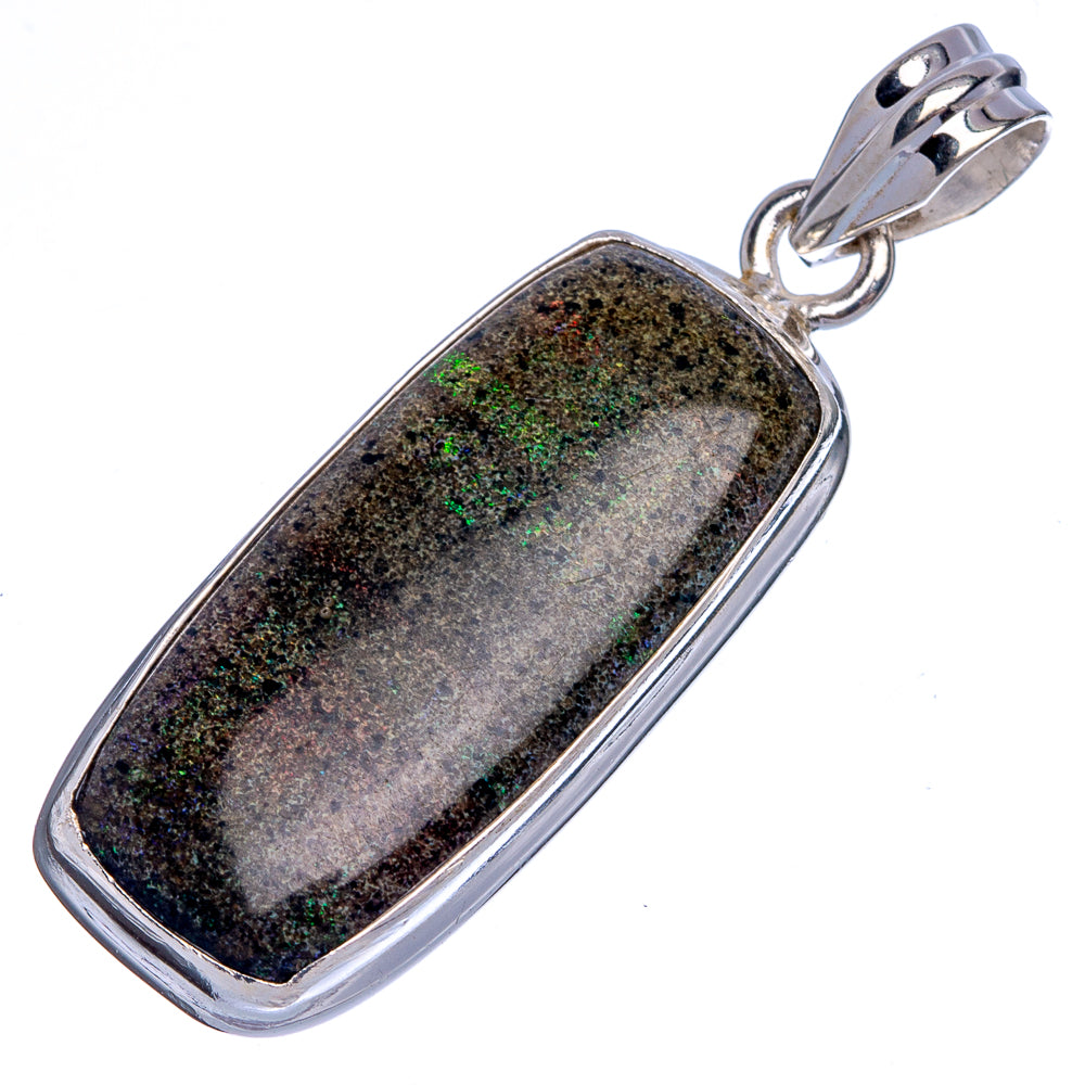 Rare Andamooka Matrix Opal Pendant 1 3/4" (925 Sterling Silver) P40466