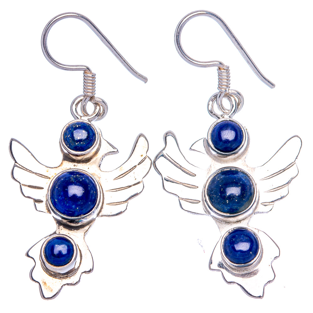Lapis Lazuli Bird Earrings 1 5/8" (925 Sterling Silver) E433238
