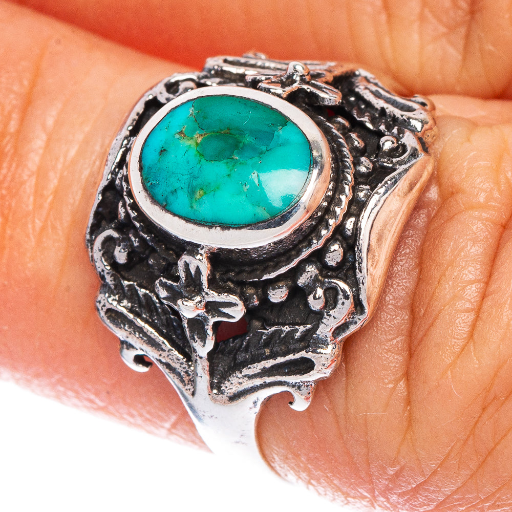 Rare Arizona Turquoise Ring Size 5.75 (925 Sterling Silver) R147076