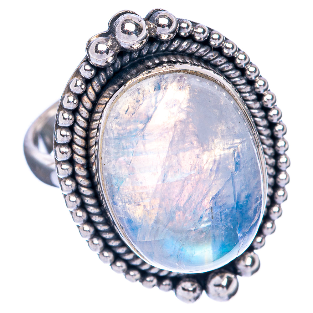 Rainbow Moonstone Ring Size 6 (925 Sterling Silver) R144699