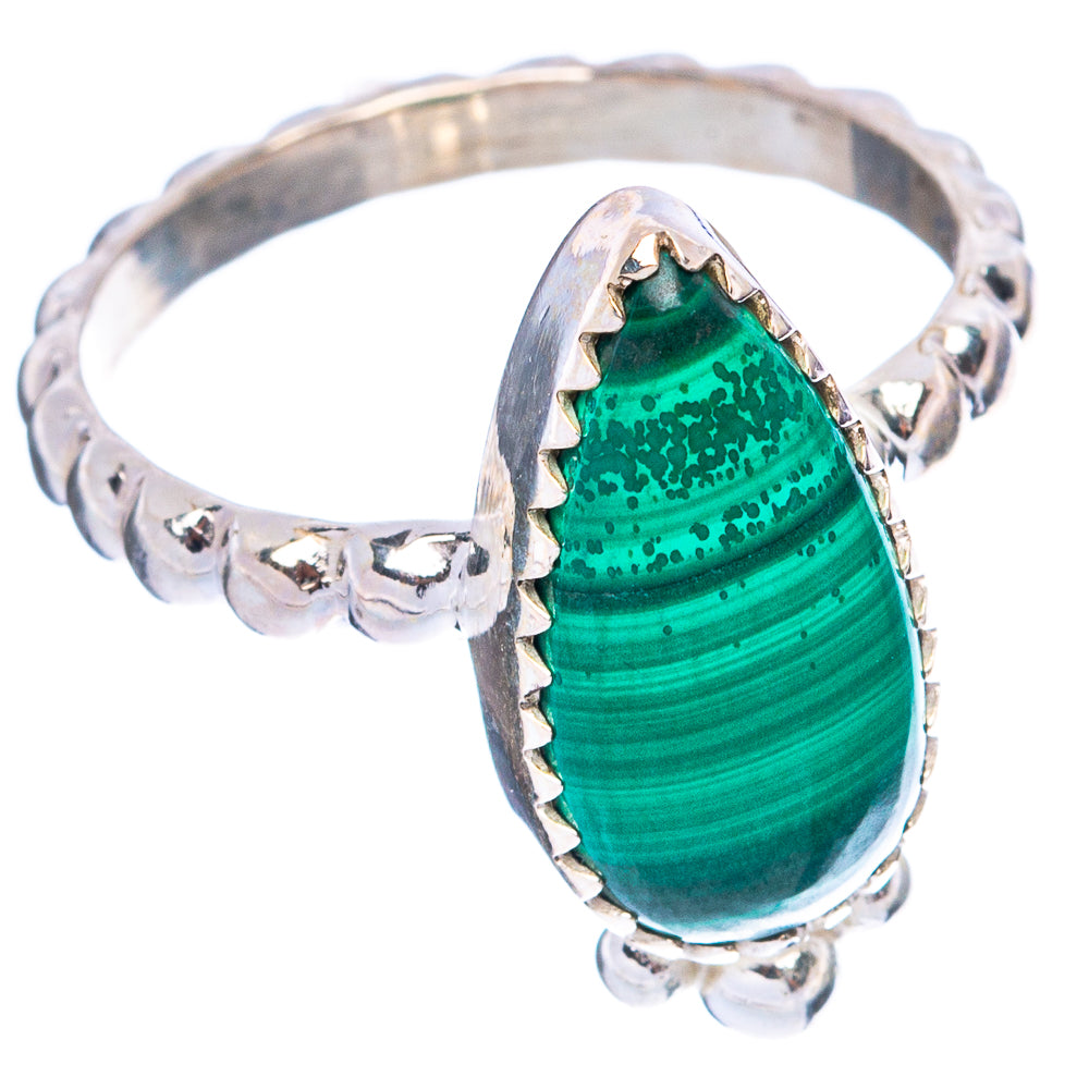 Malachite Ring Size 8.25 (925 Sterling Silver) R4933