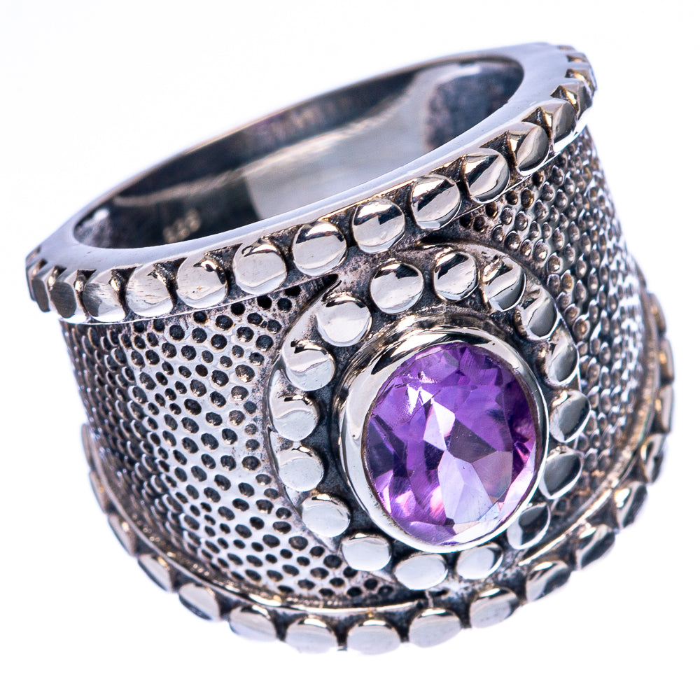 Faceted Amethyst Ring Size 6 (925 Sterling Silver) R146109