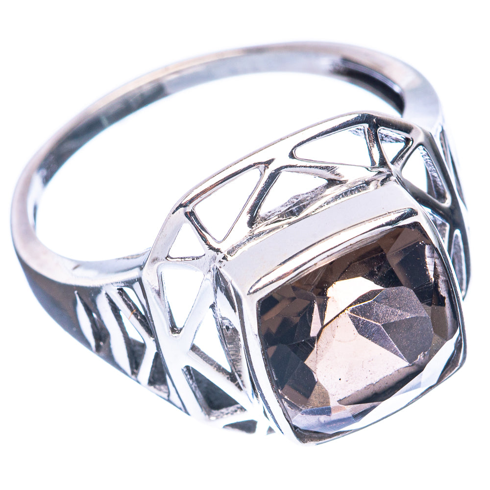 Smoky Quartz Ring Size 9.75 (925 Sterling Silver) R3106