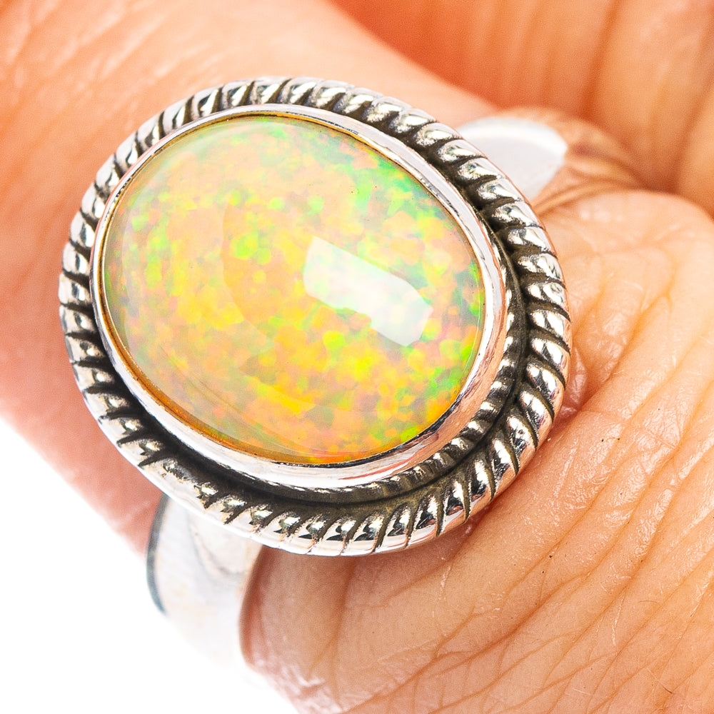 Rare Ethiopian Opal Ring Size 7 (.925 Sterling Silver)