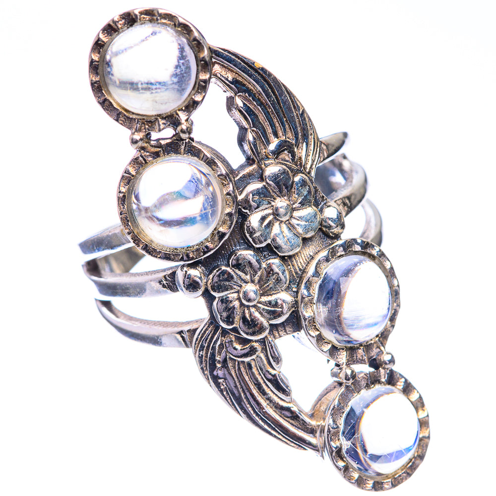 Rainbow Moonstone Ring Size 6.75 (925 Sterling Silver) RING143296