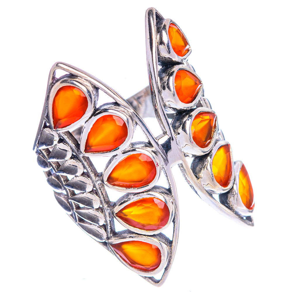 Large Carnelian Ring Size 8 (925 Sterling Silver) R144319