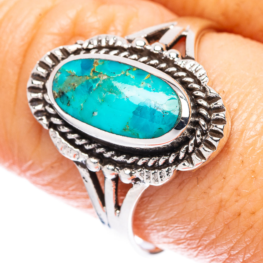 Rare Arizona Turquoise Ring Size 9.5 (925 Sterling Silver) R3043