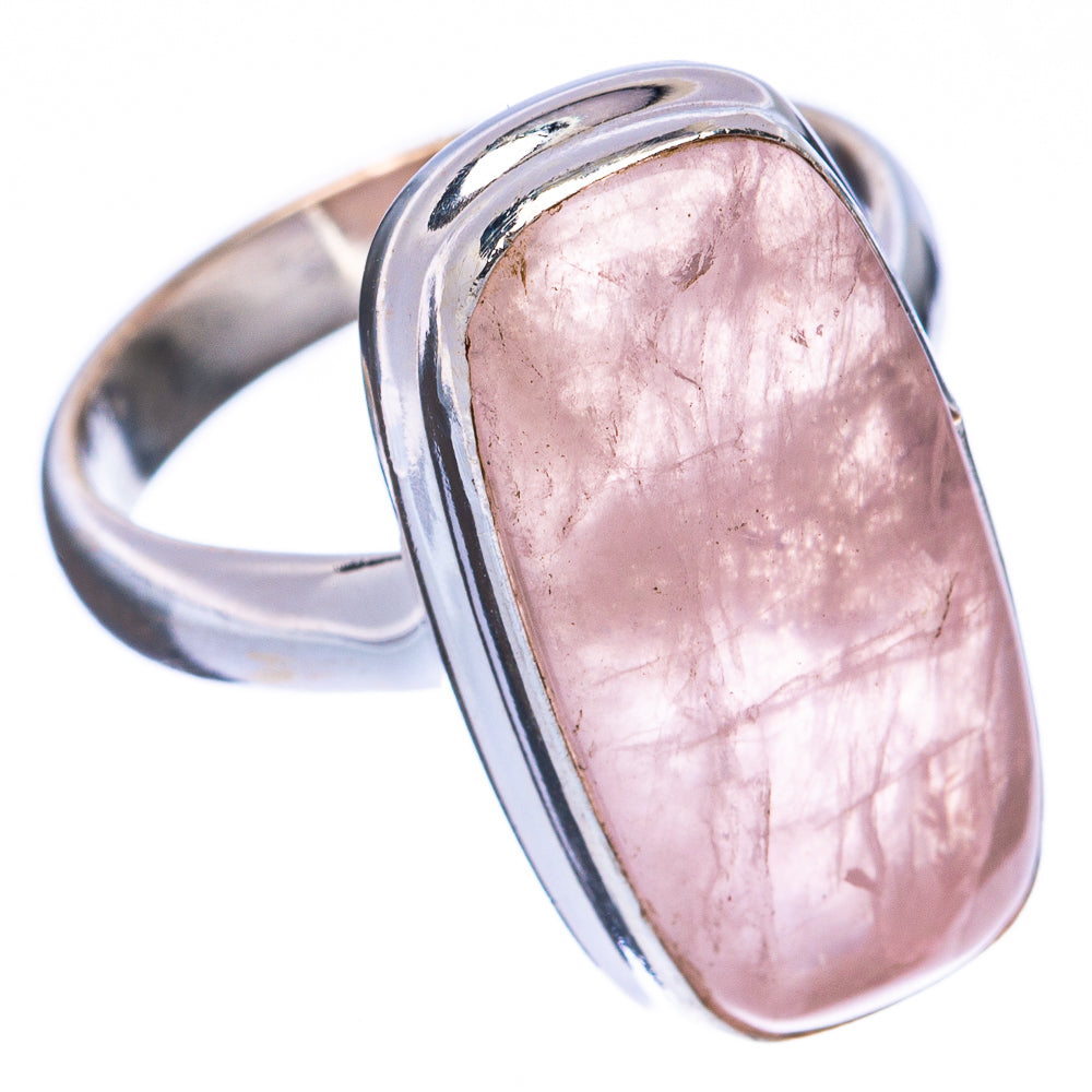 Rose Quartz Ring Size 6.5 (925 Sterling Silver) R3113