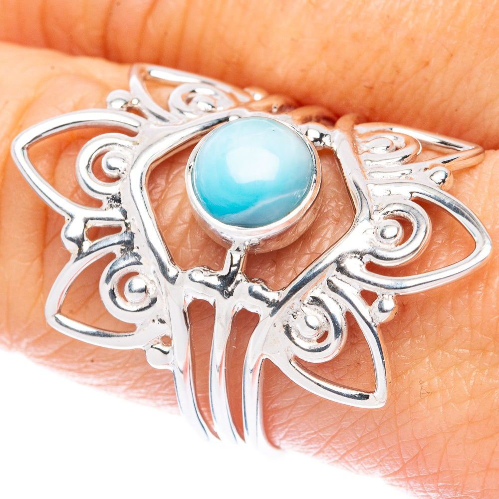 Premium Larimar Ring Size 8.75 (925 Sterling Silver) R2632