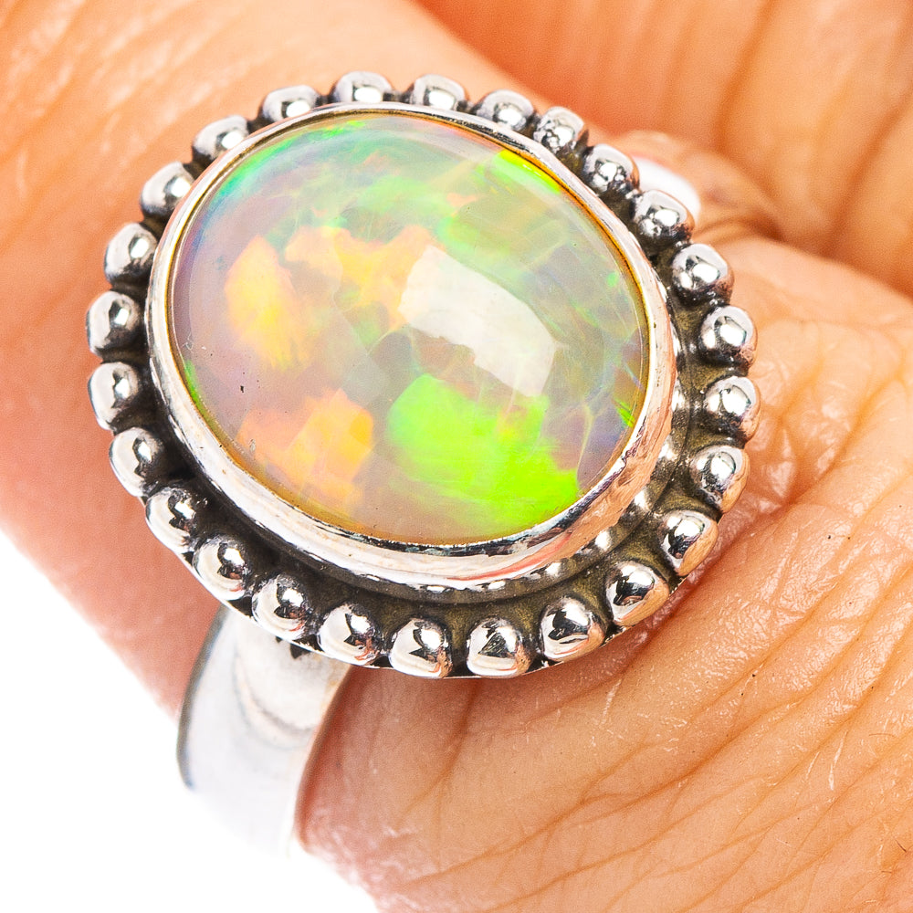 Rare Ethiopian Opal Ring Size 7 (.925 Sterling Silver)
