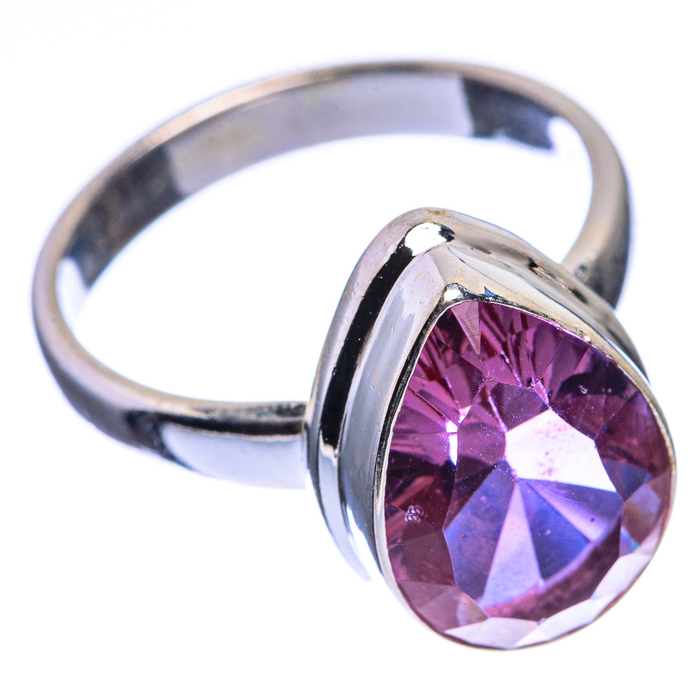 Faceted Color Change Alexandrite (Lab.) Ring Size 7.75 (925 Sterling Silver) RING143437