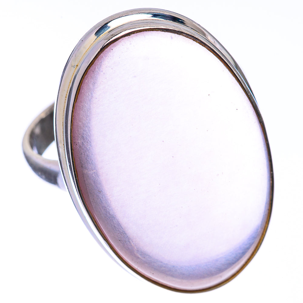 Large Rose Quartz Ring Size 9.75 (925 Sterling Silver) R141258