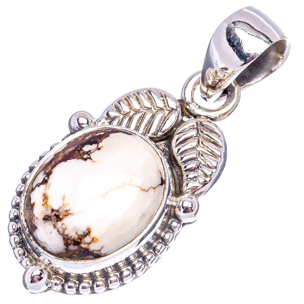 Wild Horse Jasper Pendant 1 1/8" (.925 Sterling Silver)