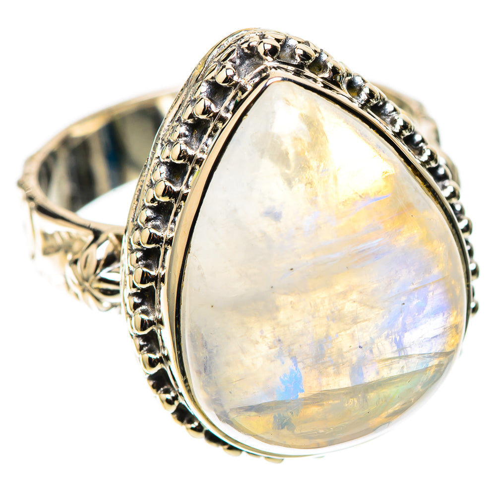 Signature Rainbow Moonstone Ring Size 9 (925 Sterling Silver) RING138133