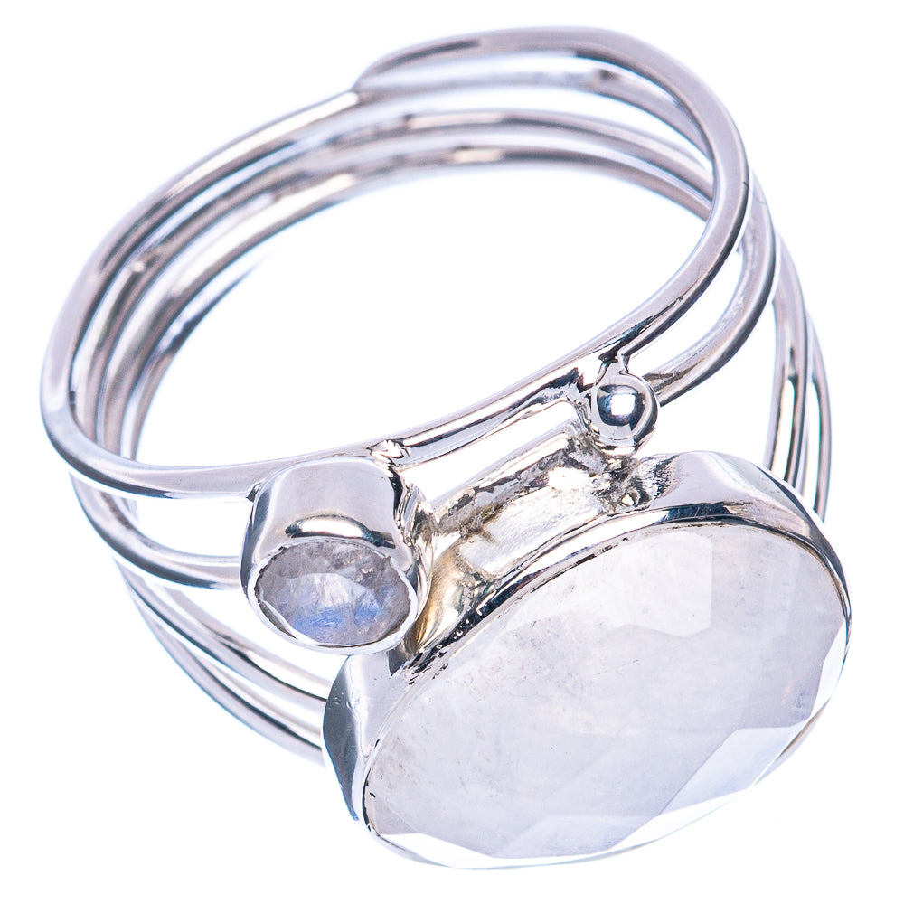 Premium Rainbow Moonstone 925 Sterling Silver Ring Size 8 (925 Sterling Silver) R2749