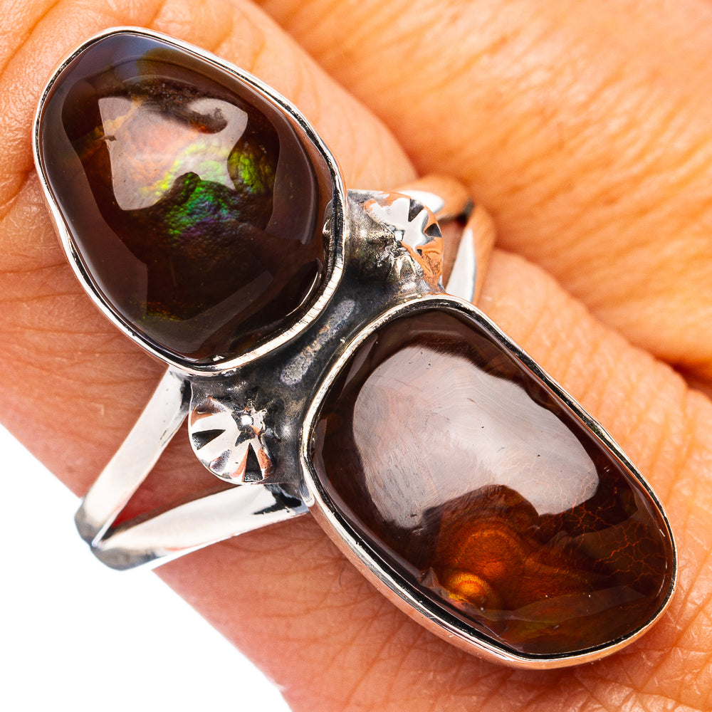Premium Mexican Fire Agate Ring Size 9 (.925 Sterling Silver)