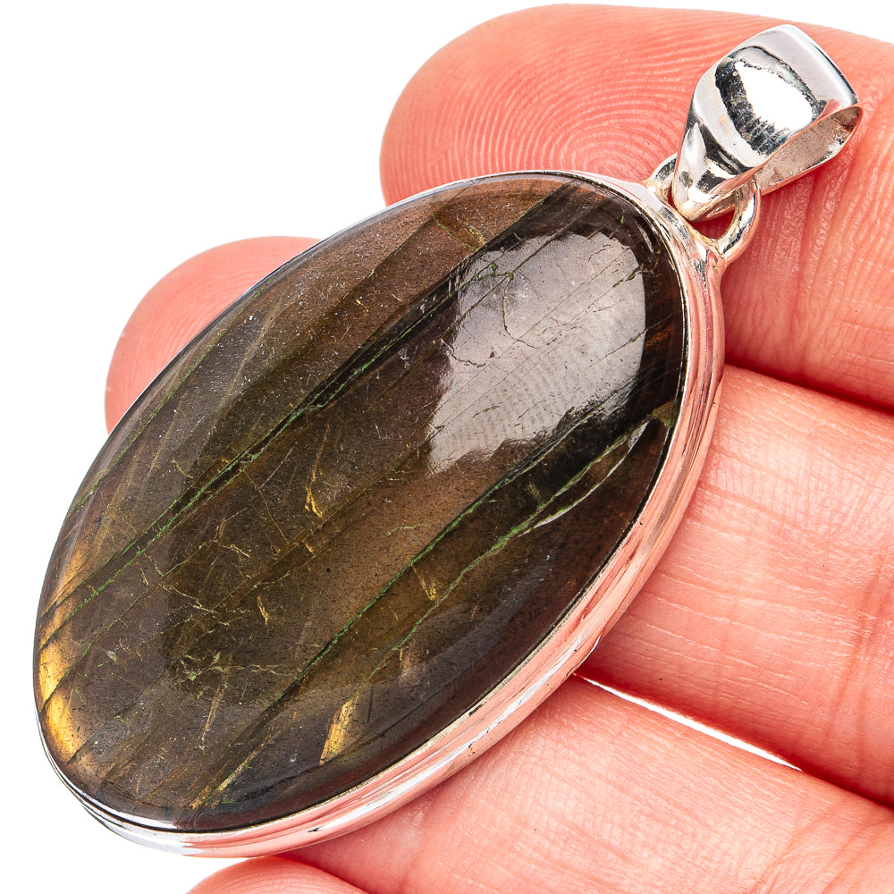 Labradorite Pendant 1 7/8" (925 Sterling Silver) P45129