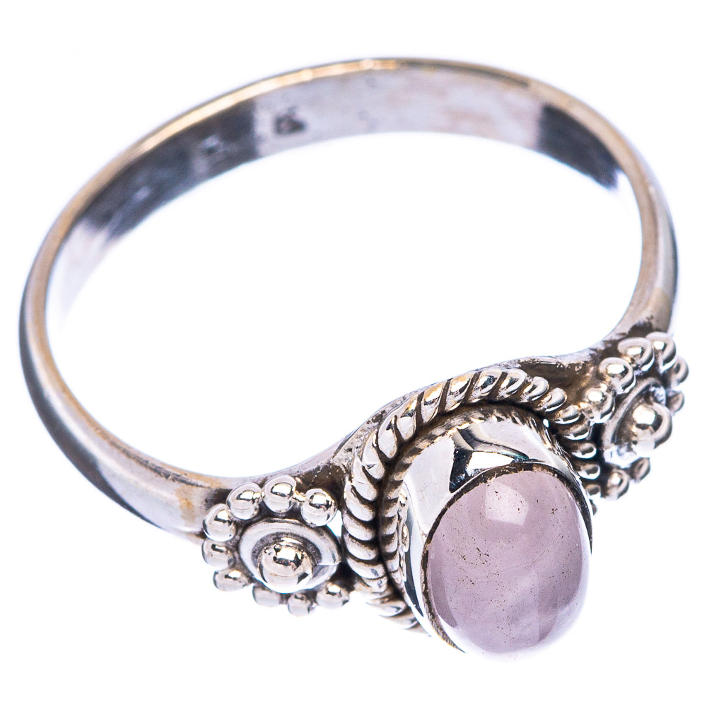 Rose Quartz Dainty Ring Size 6.75 (925 Sterling Silver) R5998