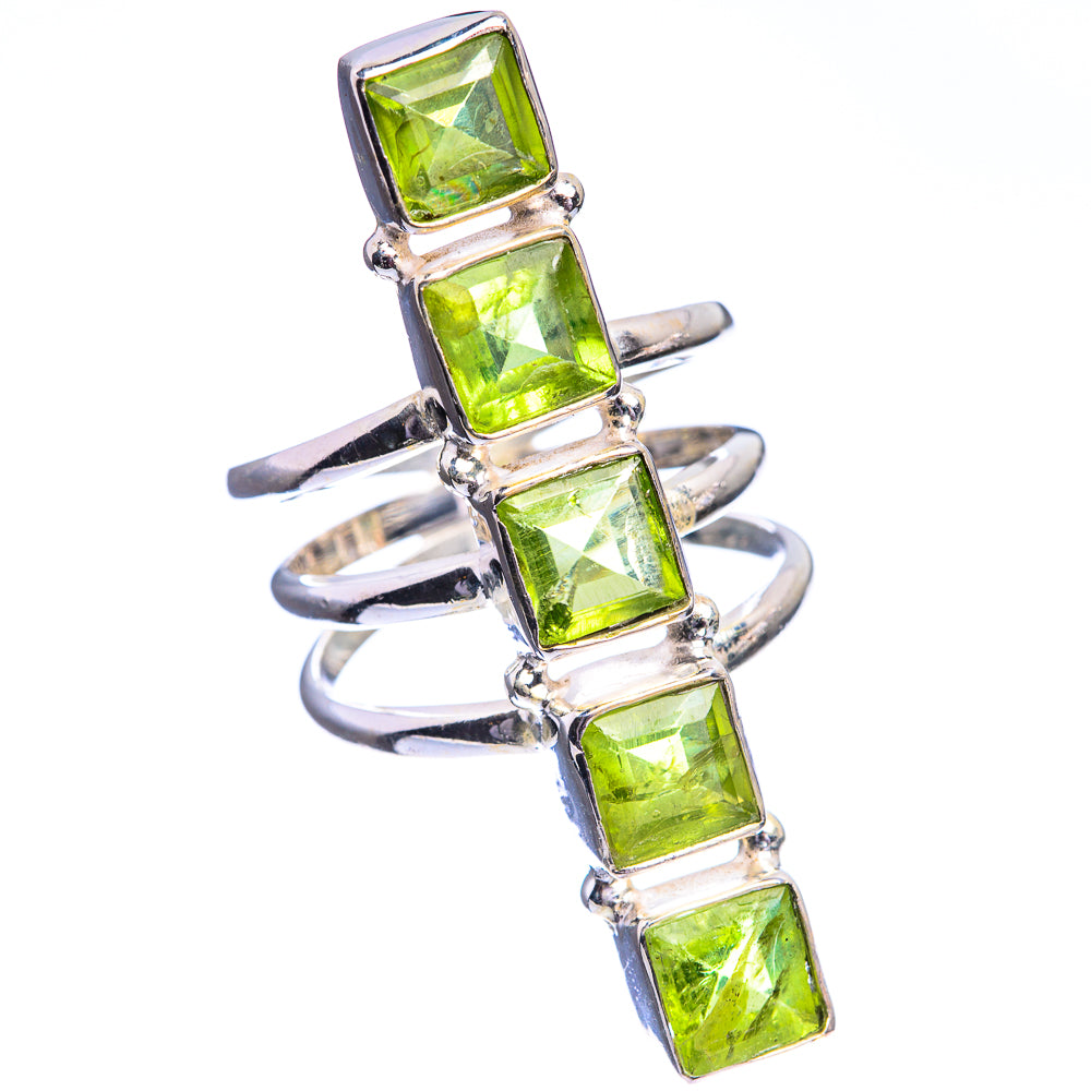 Large Peridot Ring Size 8.25 (925 Sterling Silver) R142337