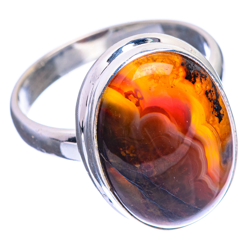 Botswana Agate Ring Size 8.75 (925 Sterling Silver) R143142
