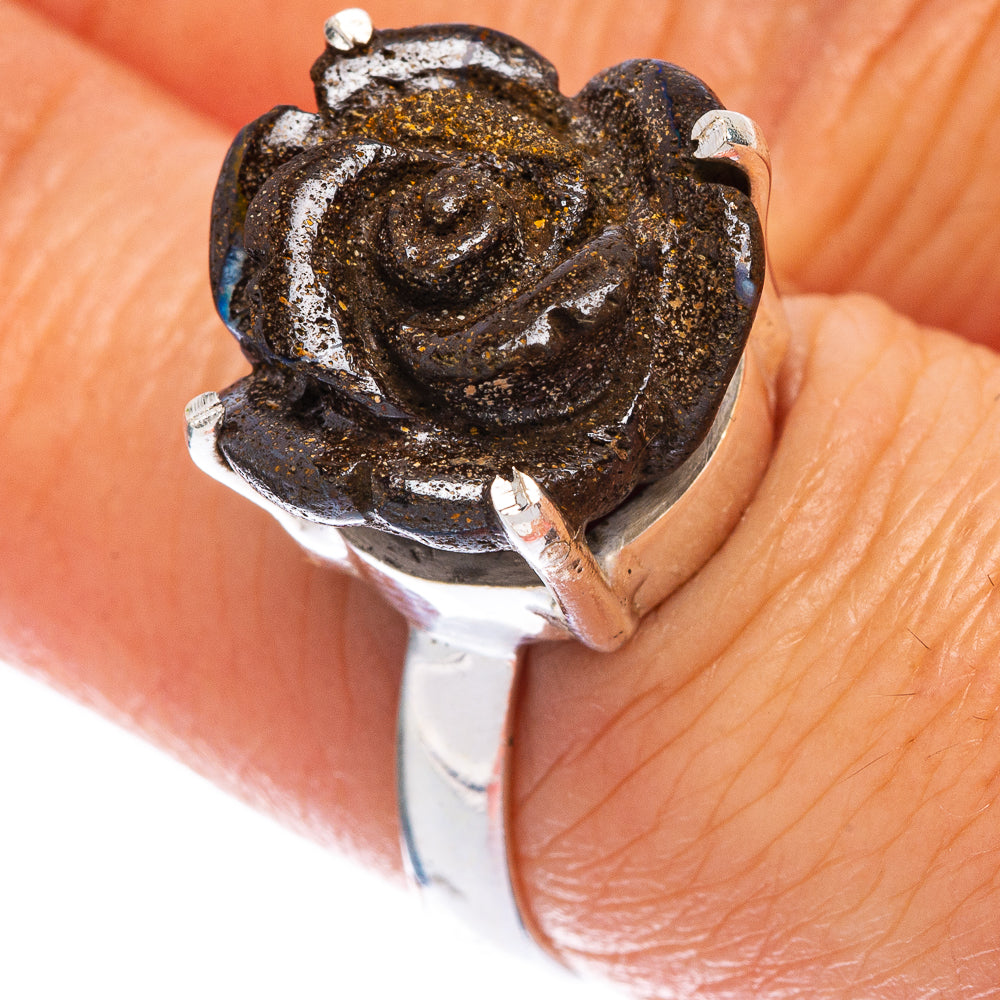 Rare Boulder Opal Flower Ring Size 7 (925 Sterling Silver) R146655