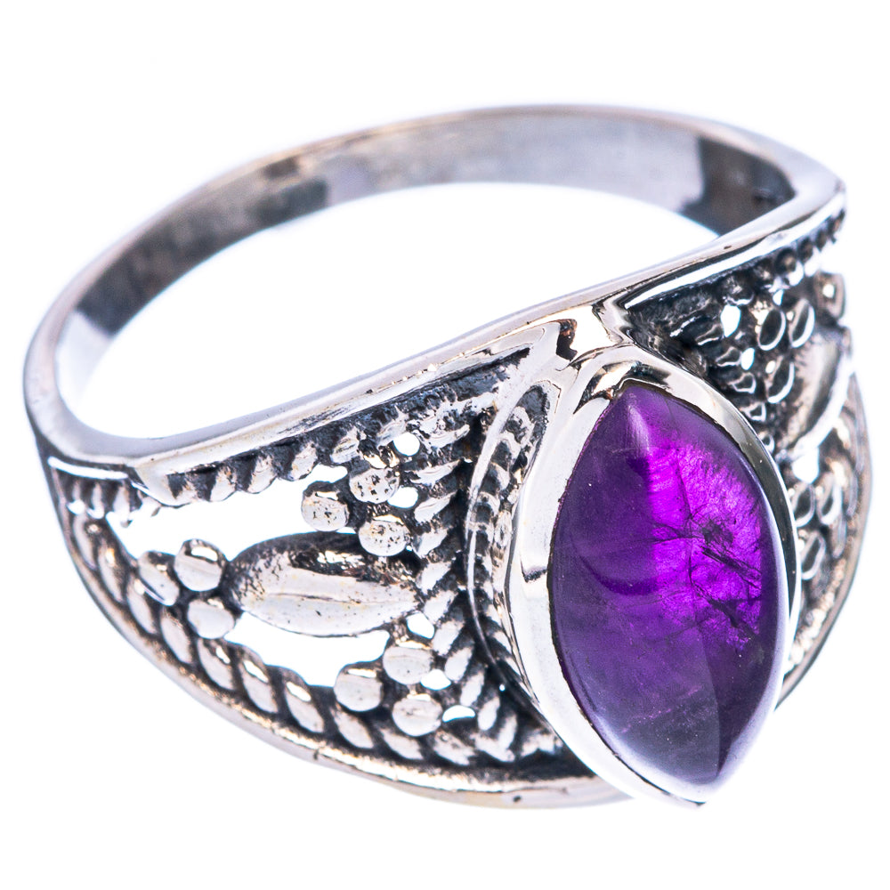 Amethyst Dainty Ring Size 7.75 (925 Sterling Silver) R5951
