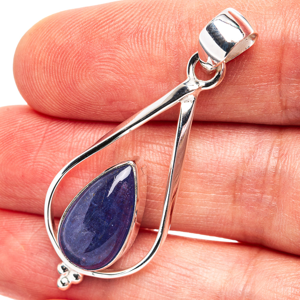 Premium Tanzanite Pendant 1 3/4" (.925 Sterling Silver)