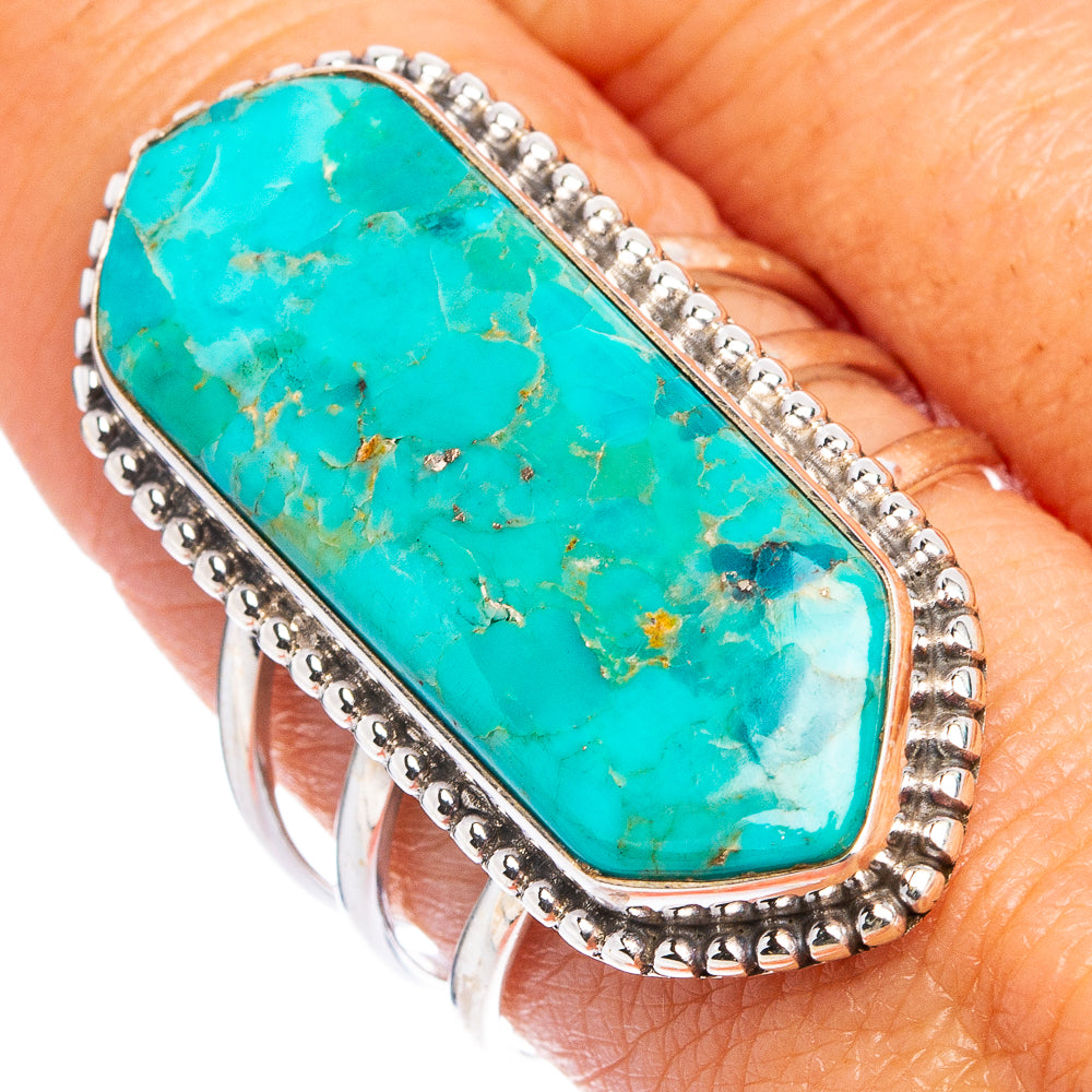 Mohave Turquoise Ring Size 9.5 (.925 Sterling Silver)