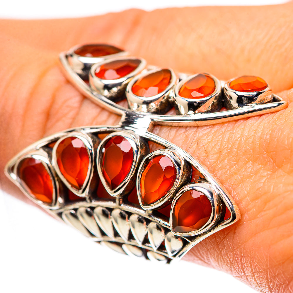Large Carnelian Ring Size 8.75 (925 Sterling Silver) RING138917