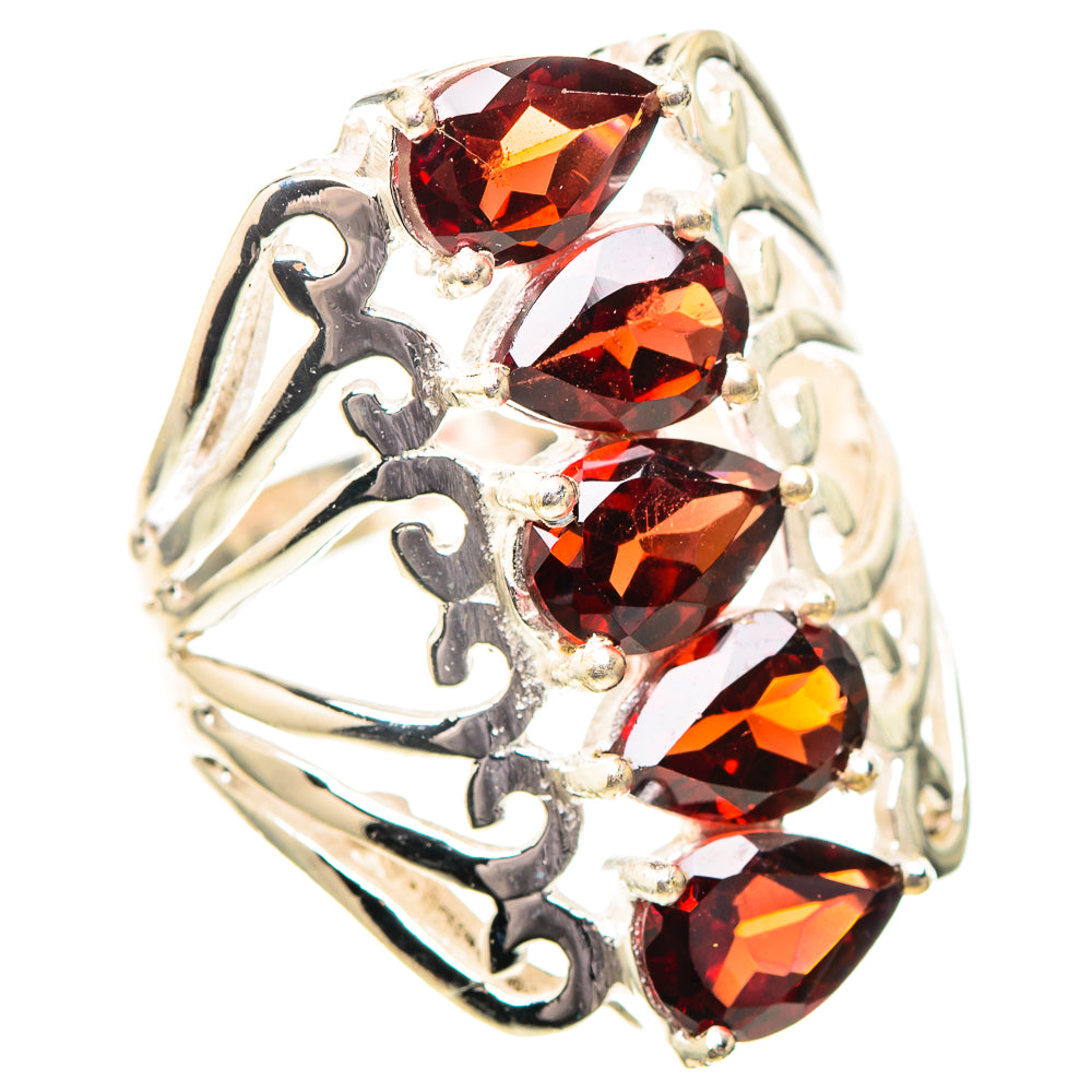 Garnet Ring Size 6.5 (925 Sterling Silver) RING138965
