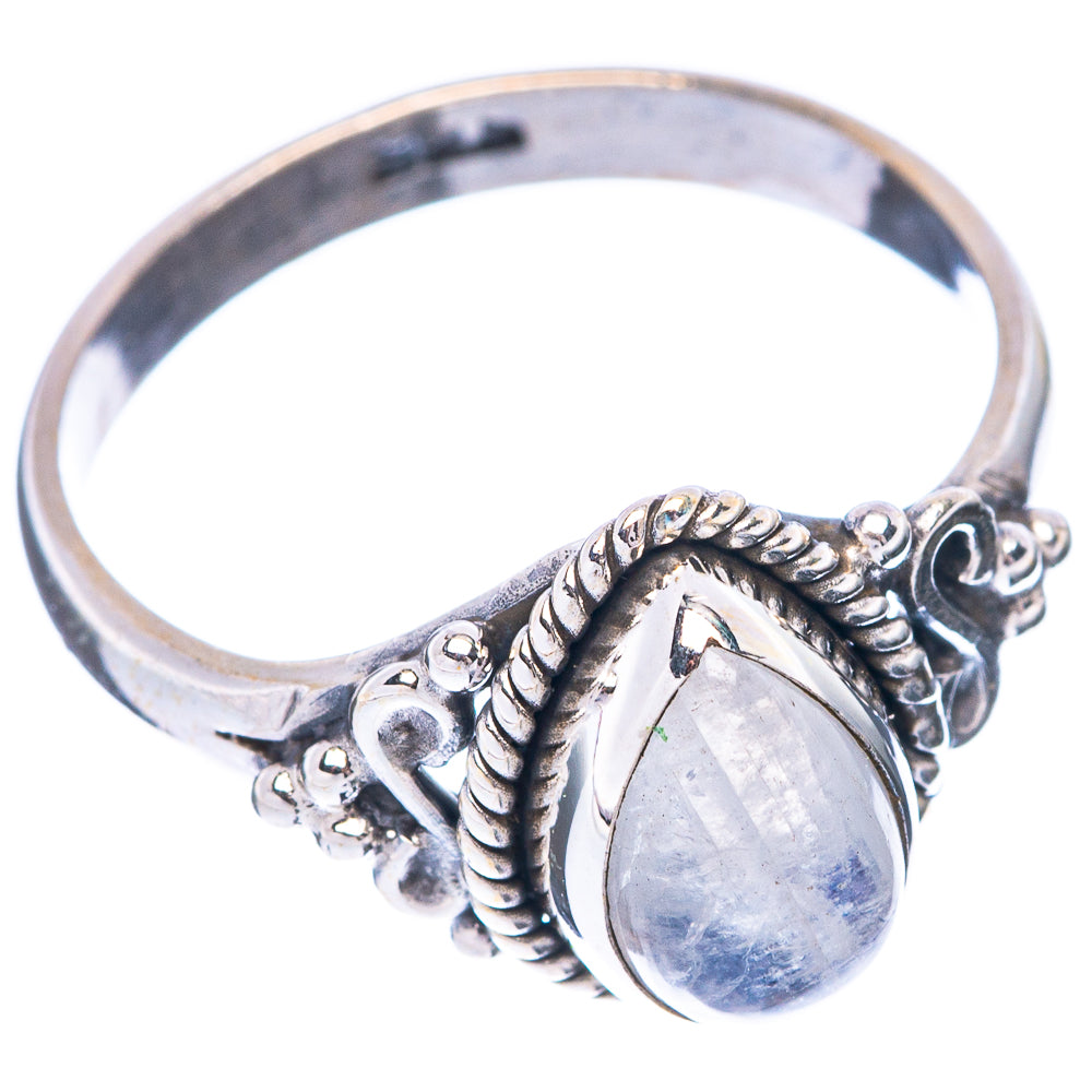 Rainbow Moonstone Ring Size 7 (925 Sterling Silver) R5605