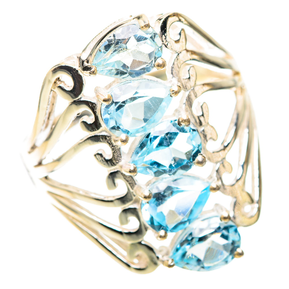 Blue Topaz Ring Size 10.25 (925 Sterling Silver) RING138559