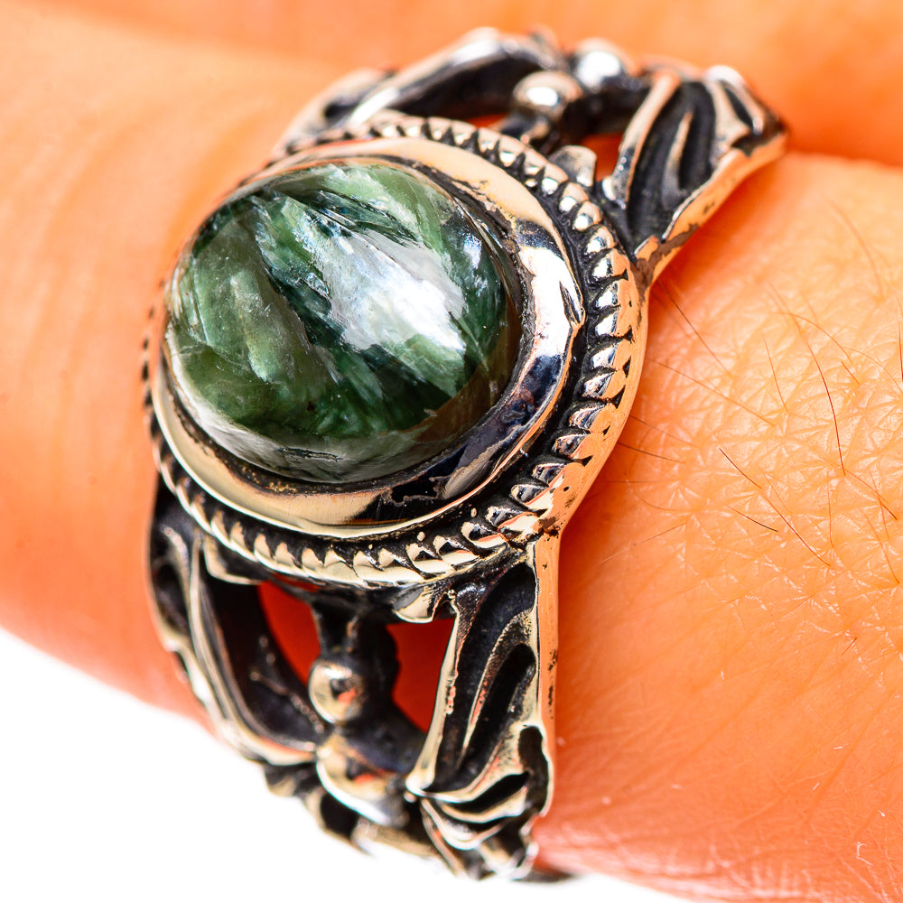 Seraphinite 925 Sterling Silver Ring Size 9.25 (925 Sterling Silver) RING139337